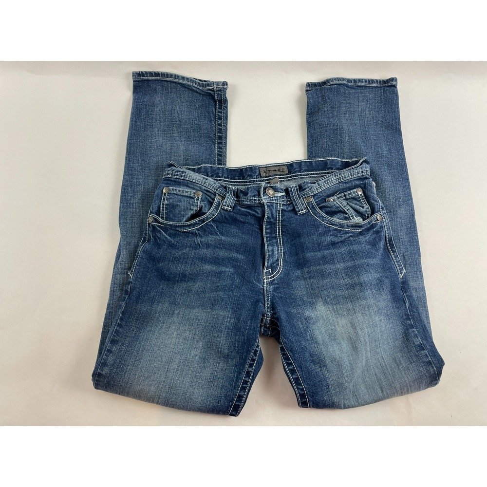 Degree Jeans Men's Size 31x31 Denim Mid Rise Dark Wash Contrast Stitched Pants